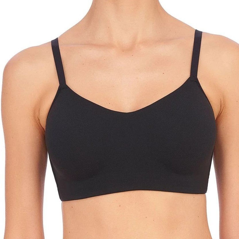 Natori Limitless Wireless Bra 36dd Black Convertible Contour Seamless Molded